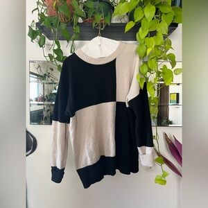 Frank and Oak color blocked sweater XL